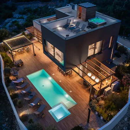 וילה Luxury Indigo With Swimming Pool, Sauna And Jacuzzi In Kanica - Rogoznica