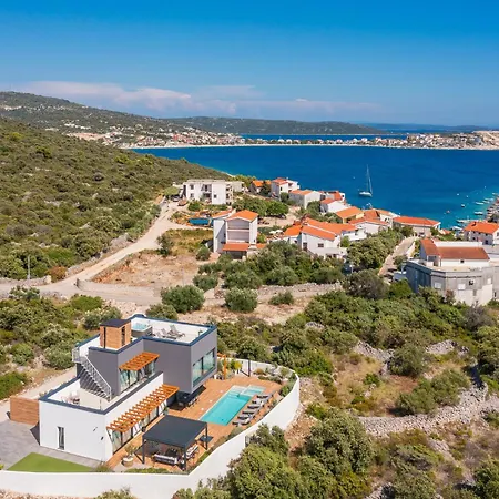 Luxury Indigo With Swimming Pool, Sauna And Jacuzzi In Kanica - Rogoznica Sevid